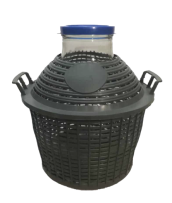 בקבוקי זכוכית ליין-דמיג'אן פתח רחב